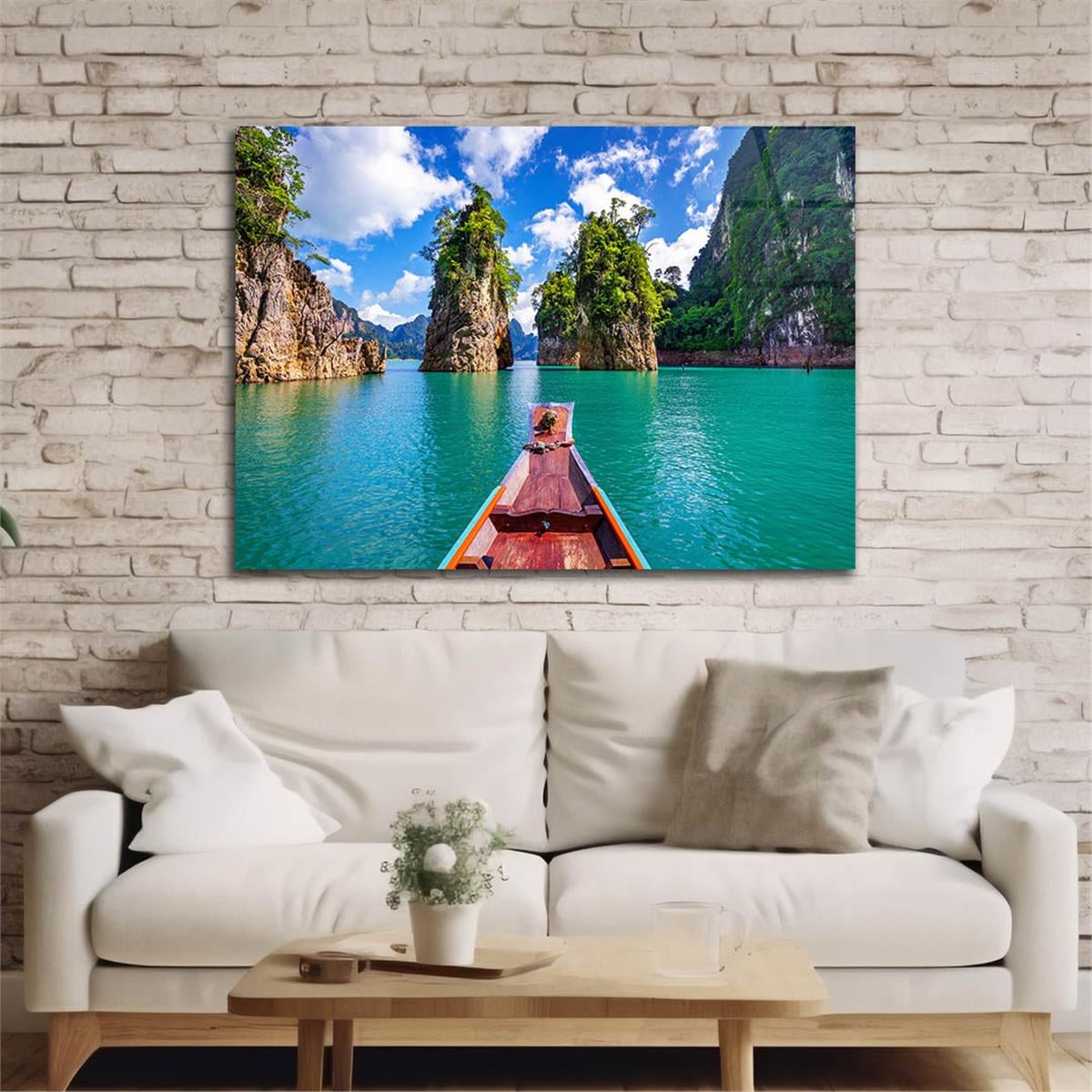 Yatay DoğaTemalı Cam Tablo 363