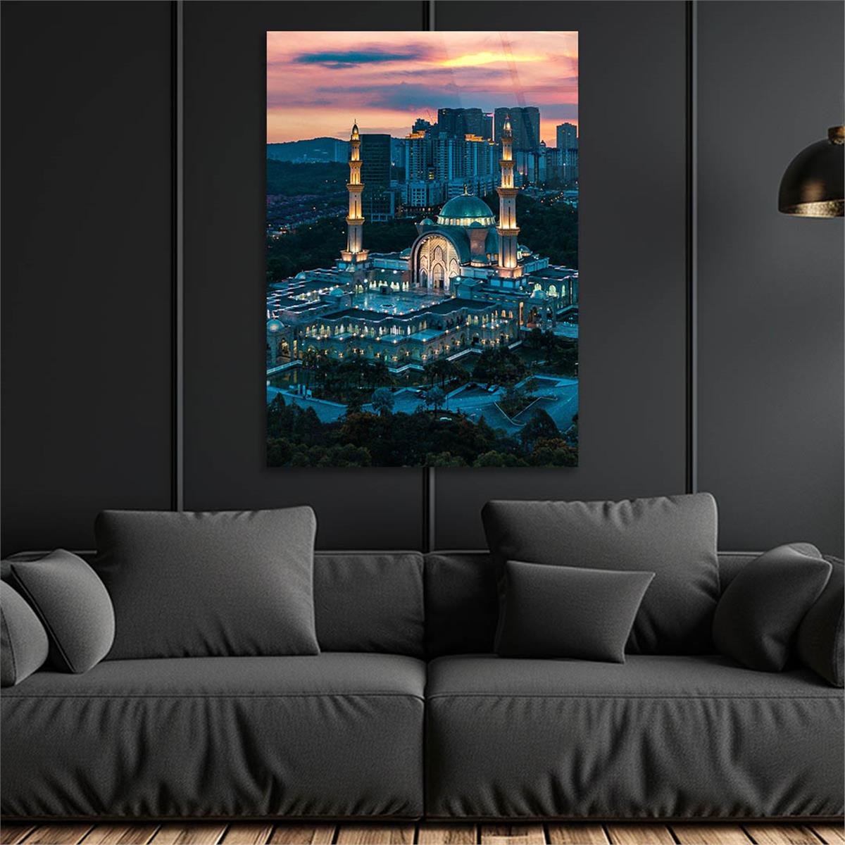 Dikey Dini Temalı Cam Tablo 260