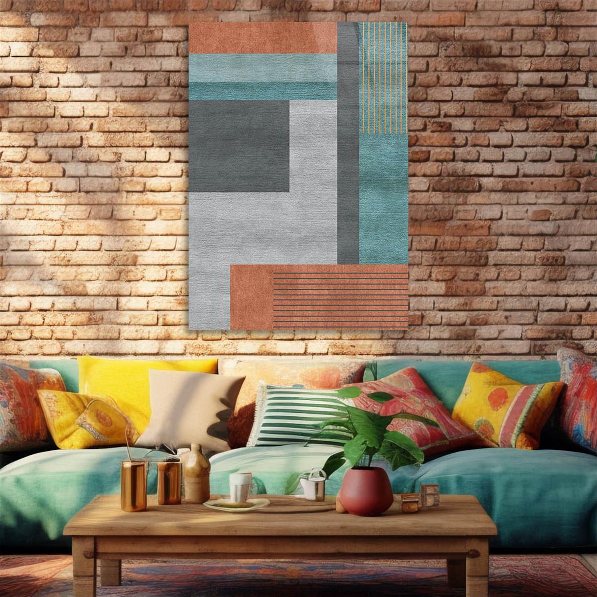 Vertical Tempered Glasss Wall Arts Art-Themed248