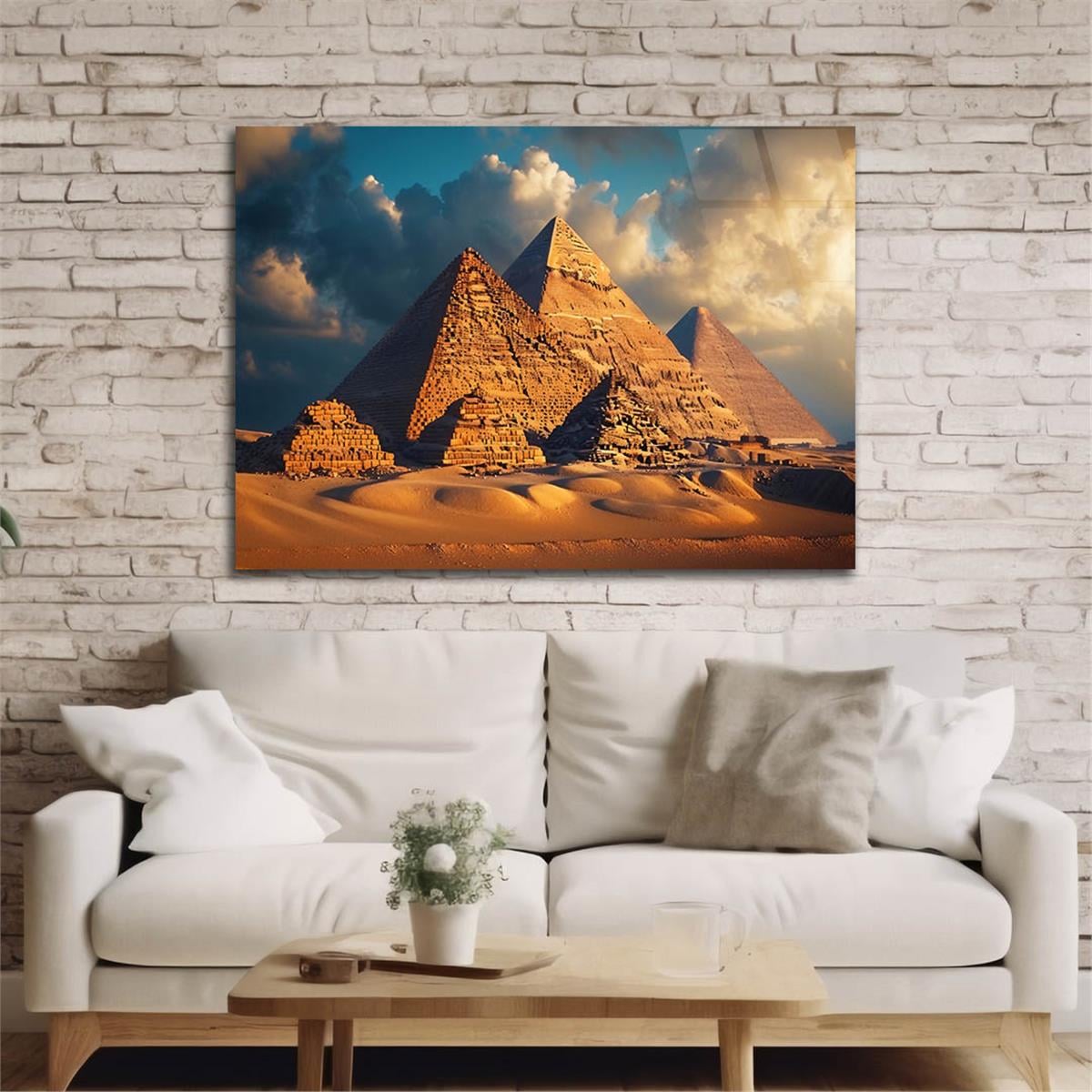 Yatay DoğaTemalı Cam Tablo 424