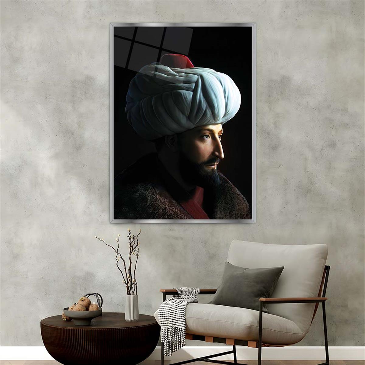 Aluminum-Framed National-Themed Tempered Glass Wall Art 021