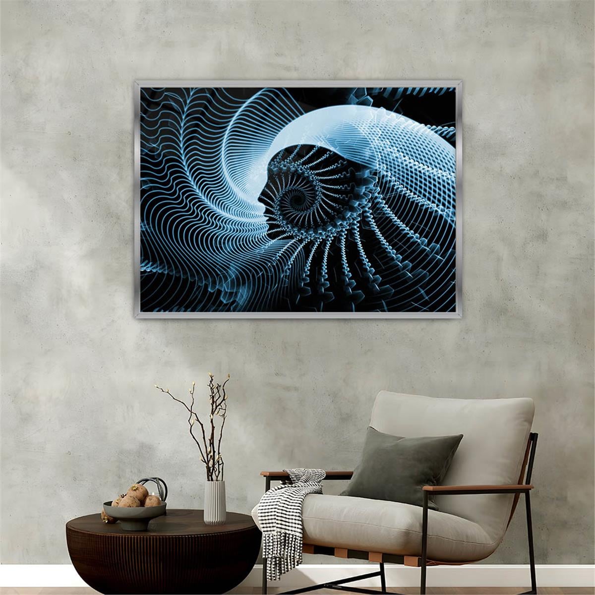 bedrucktes Glas mit Aluminiumrahmen und Kunst Themen 