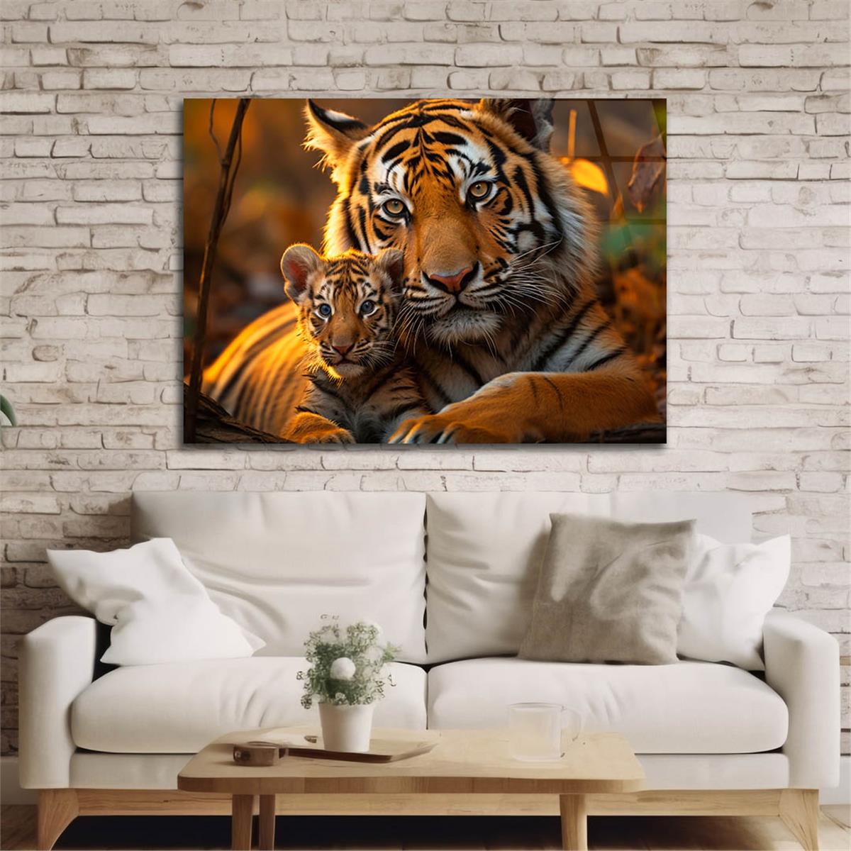 Yatay Doğa Temalı Cam Tablo 554