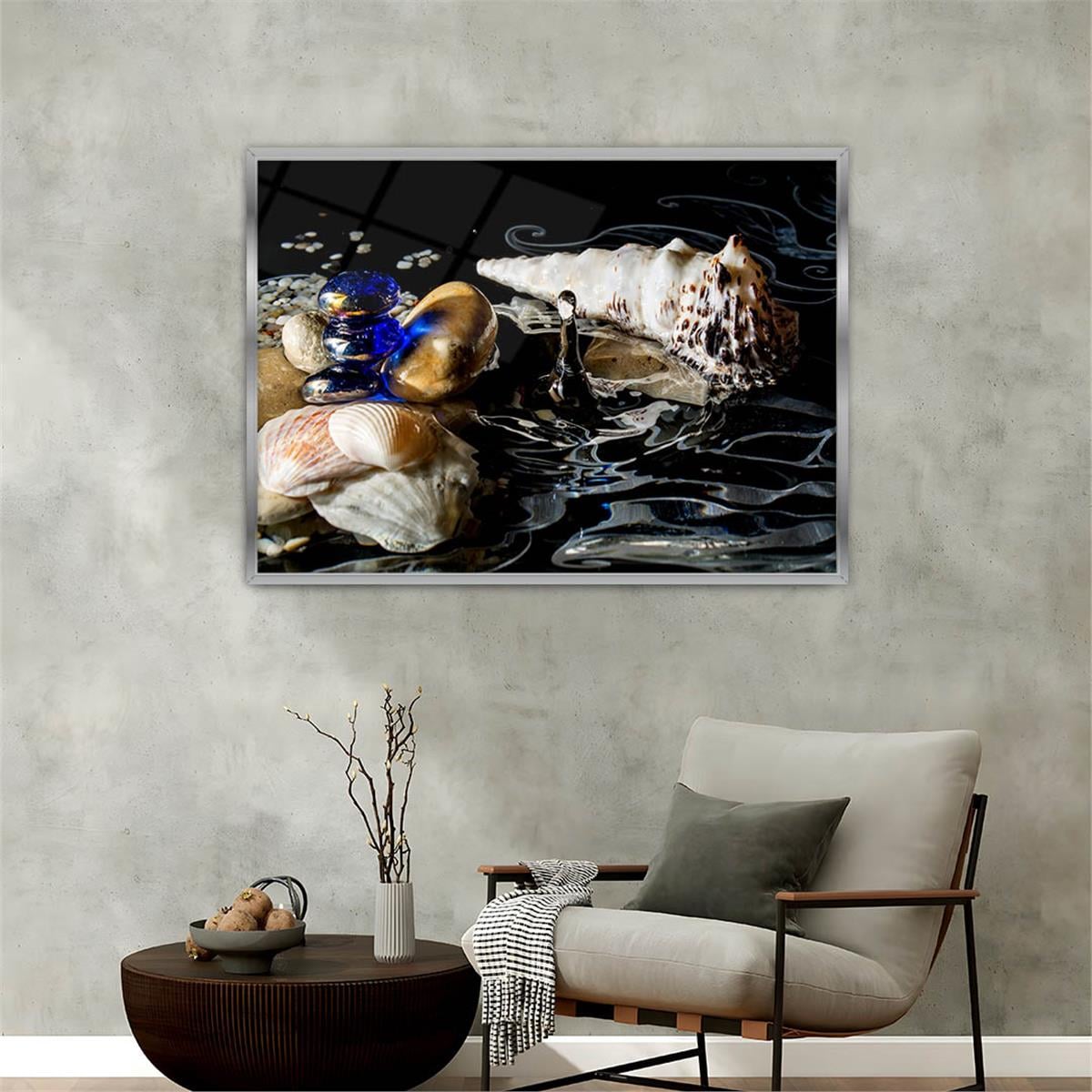 bedrucktes Glas mit Aluminiumrahmen und Natur Themen 