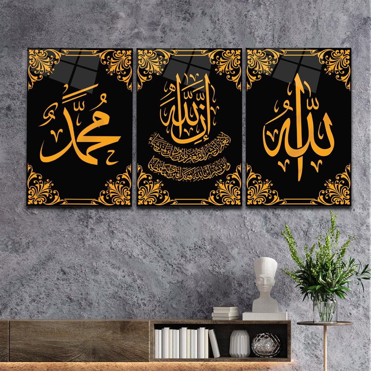 DİNİ TEMALI CAM TABLO SETİ