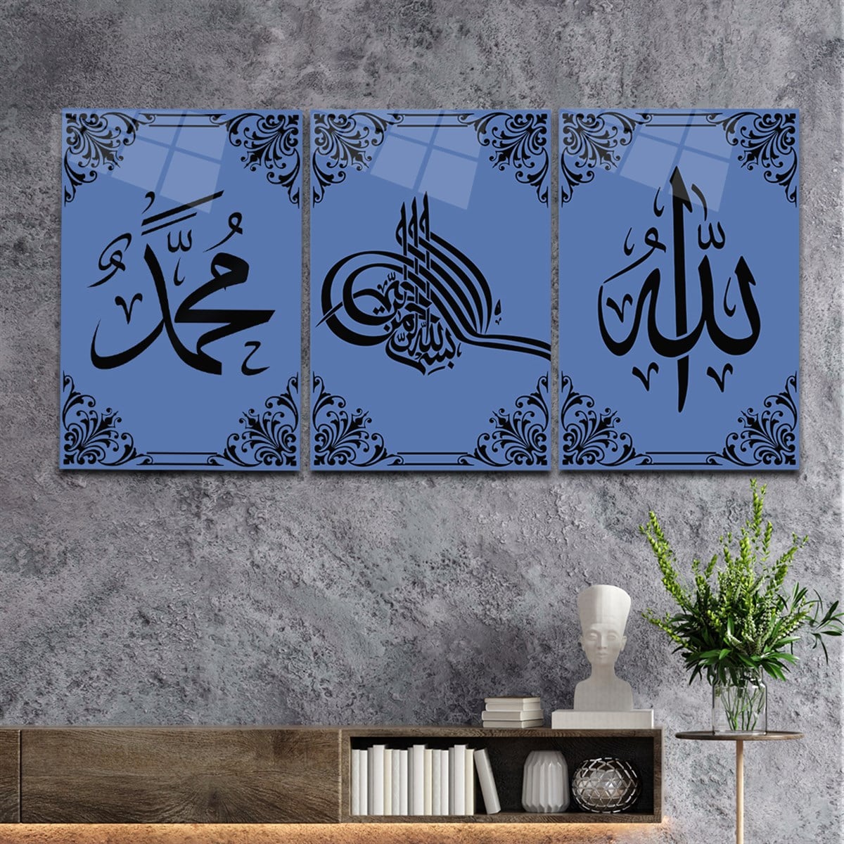 DİNİ TEMALI CAM TABLO SETİ