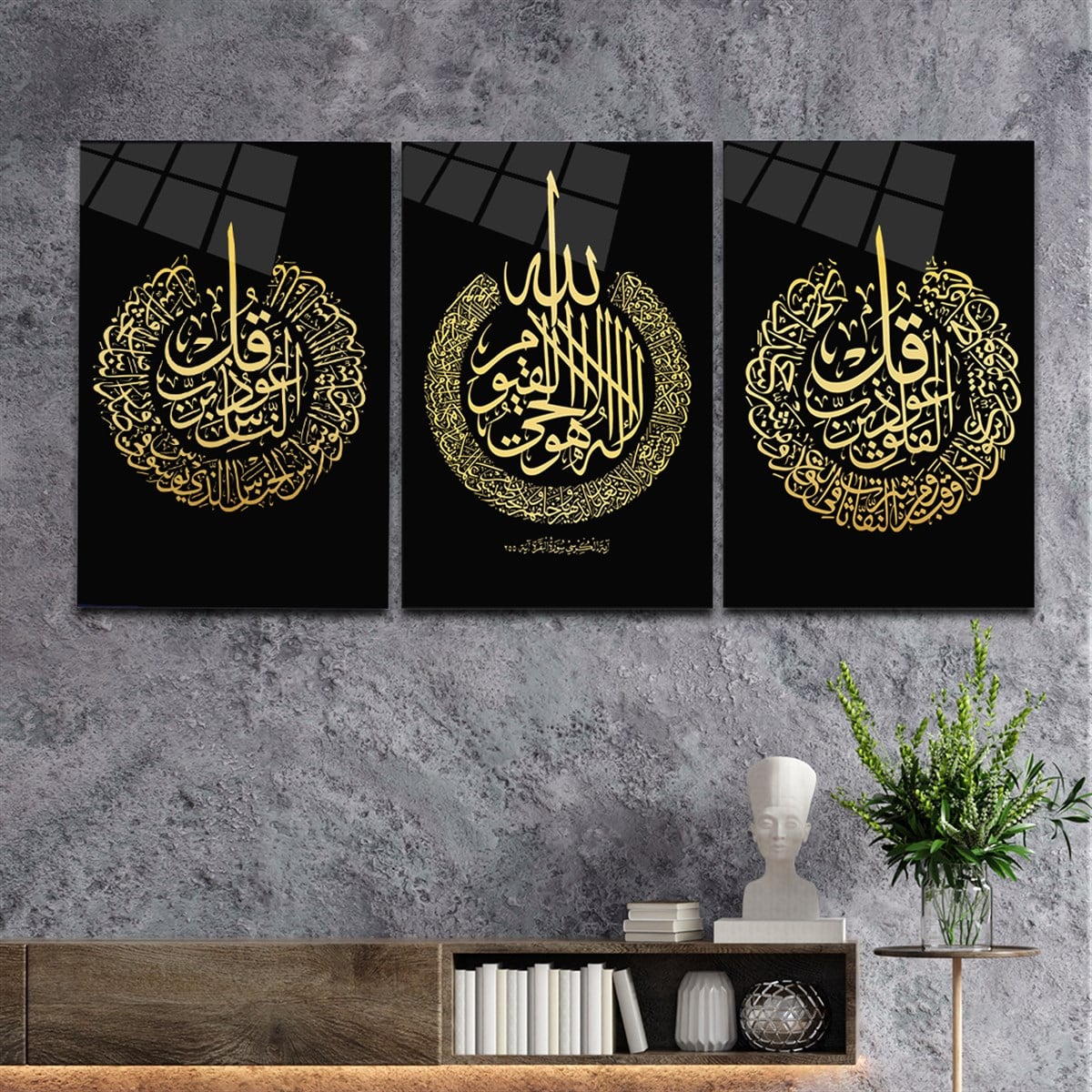 DİNİ TEMALI CAM TABLO SETİ