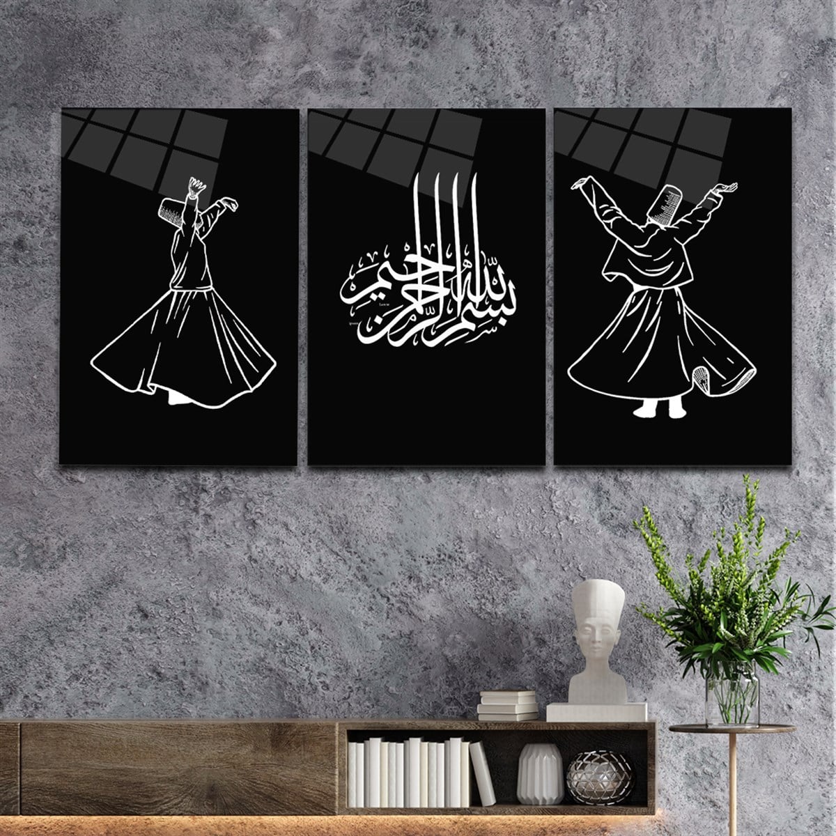 DİNİ TEMALI CAM TABLO SETİ