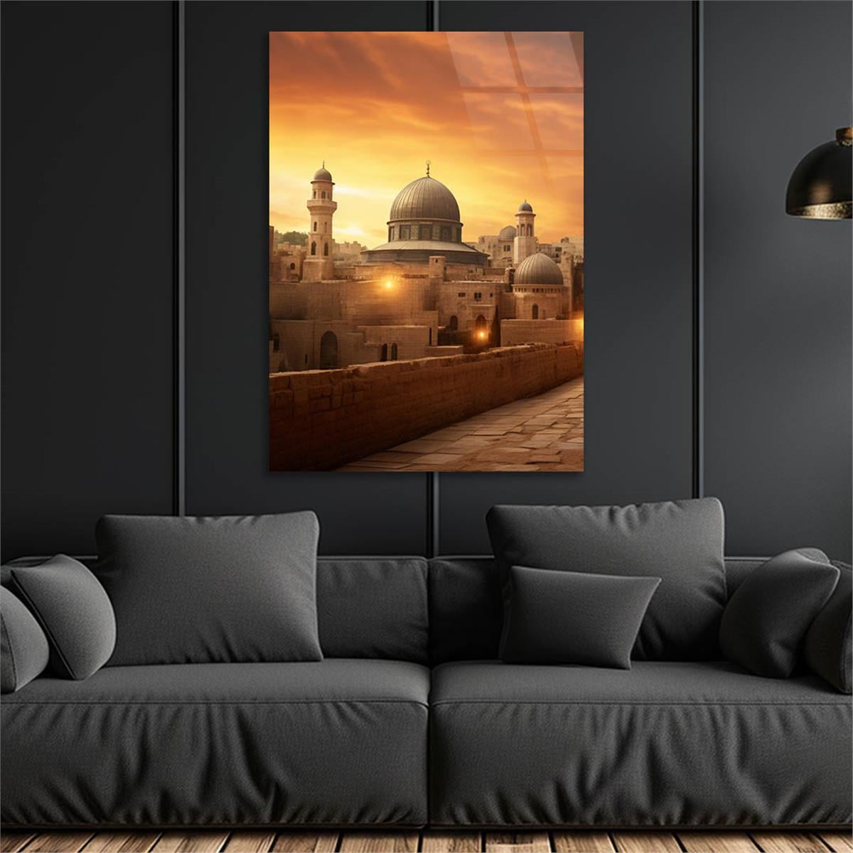 Dikey Dini Temalı Cam Tablo 274