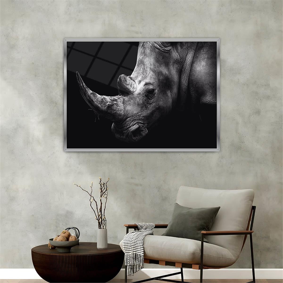 Aluminum-Framed Natured-Themed Tempered Glass Wall Art 010