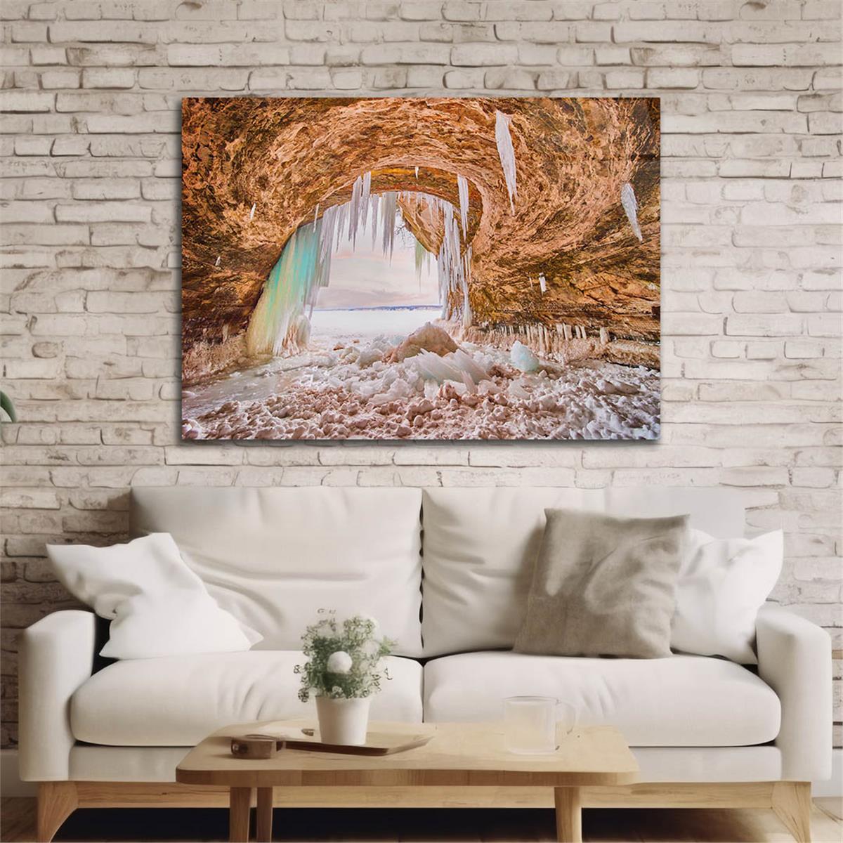 Horizontal Natured-Themed Tempered Glass Wall Art 256