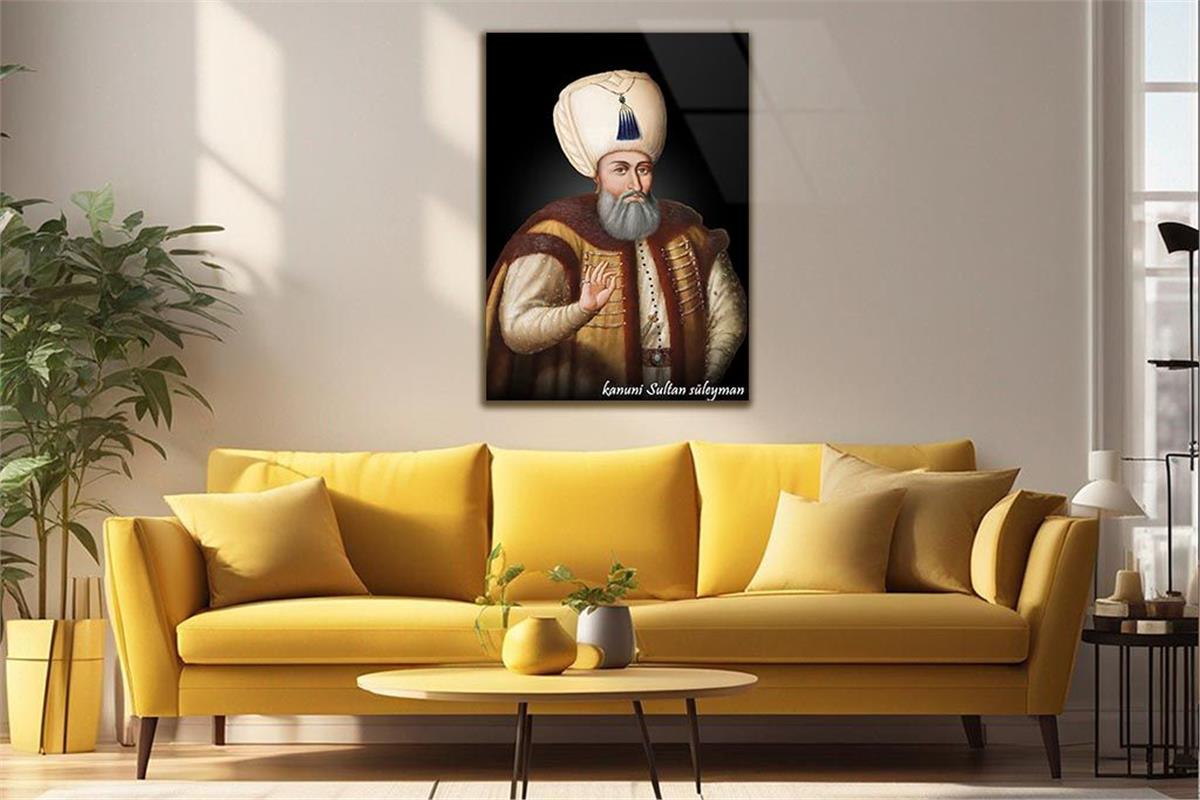 KANUNİ SULTAN SÜLEYMAN Khan Glass Wall Art