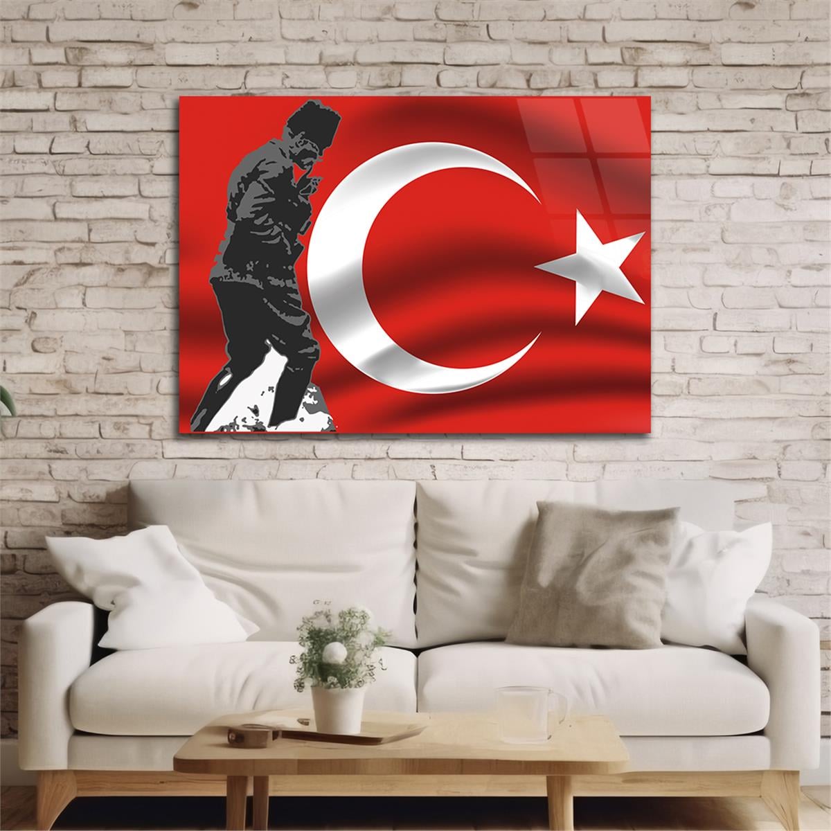 Horizontal National-Themed Tempered Glass Wall Art  38