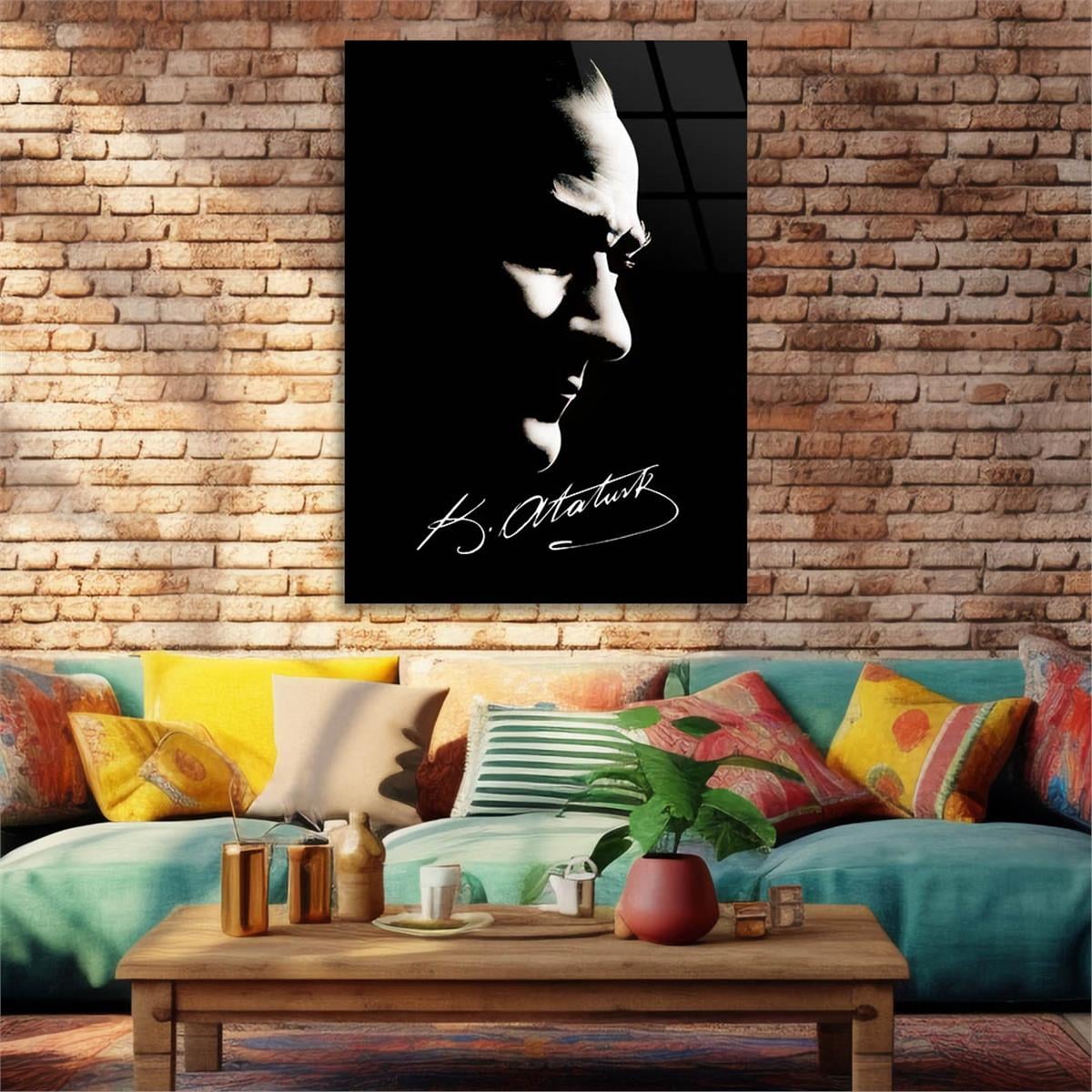 MUSTAFA KEMAL ATATÜRK Tempered Glasss Wall Art