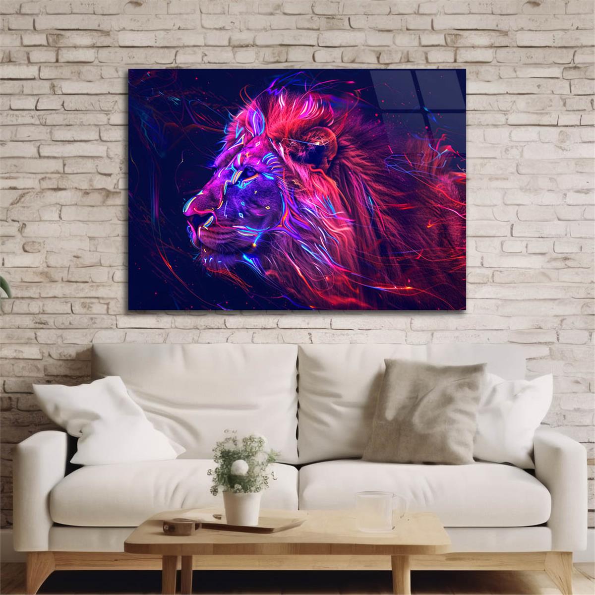 Yatay Doğa Temalı Cam Tablo 473