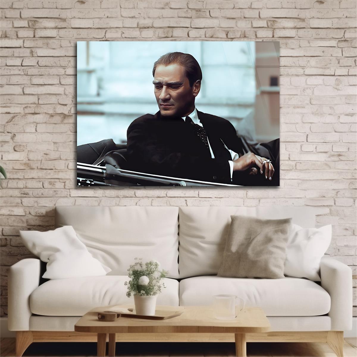 Yatay Vatan Temalı Cam Tablo 145