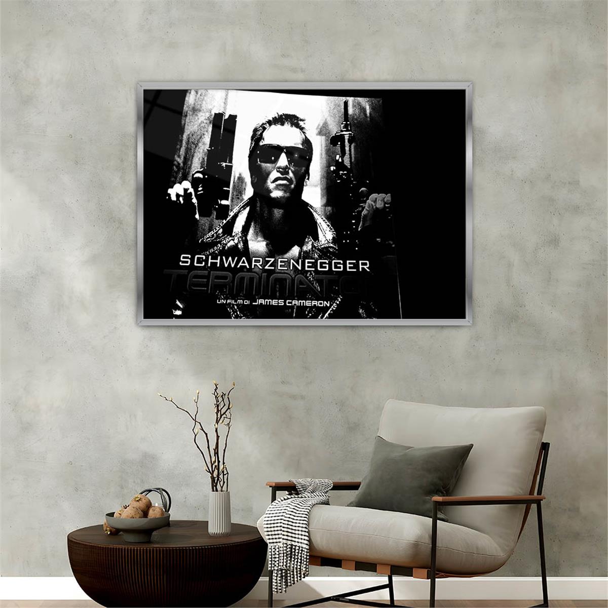 Aluminum-Framed Art-Themed Tempered Glass Wall Art 150