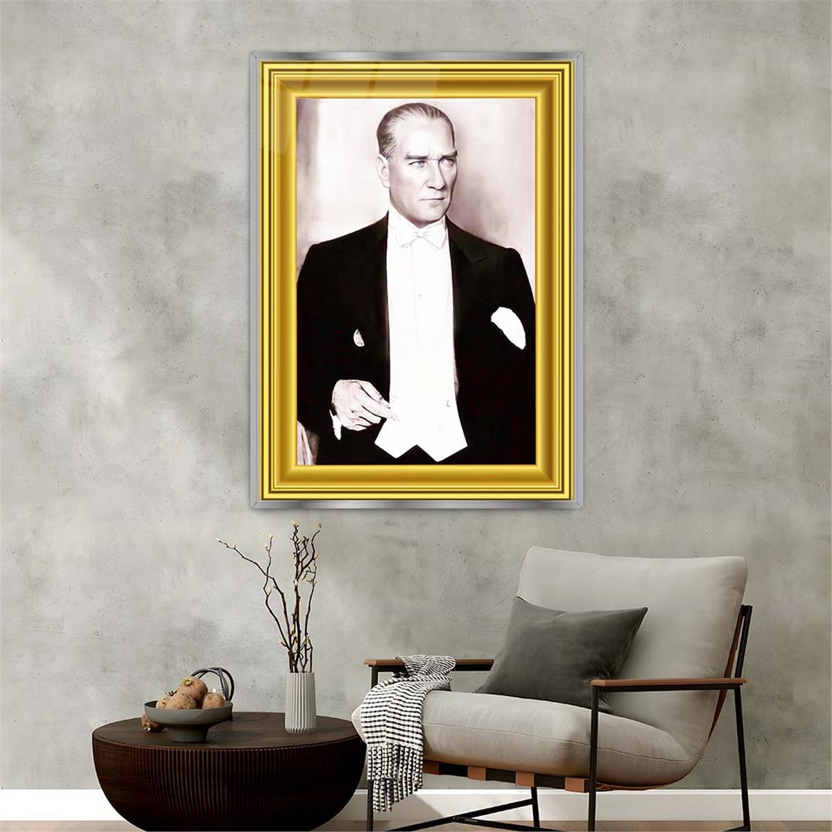 Tableau en verre  à thème national avec cadre en aluminium 105