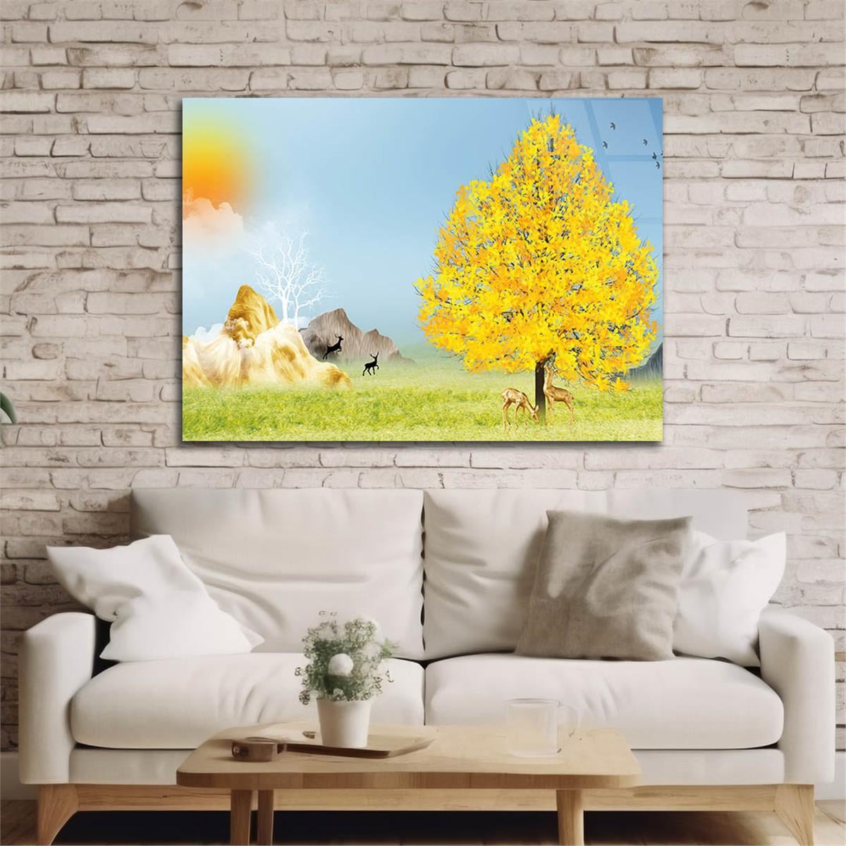 Yatay Sanat Temalı Cam Tablo 262