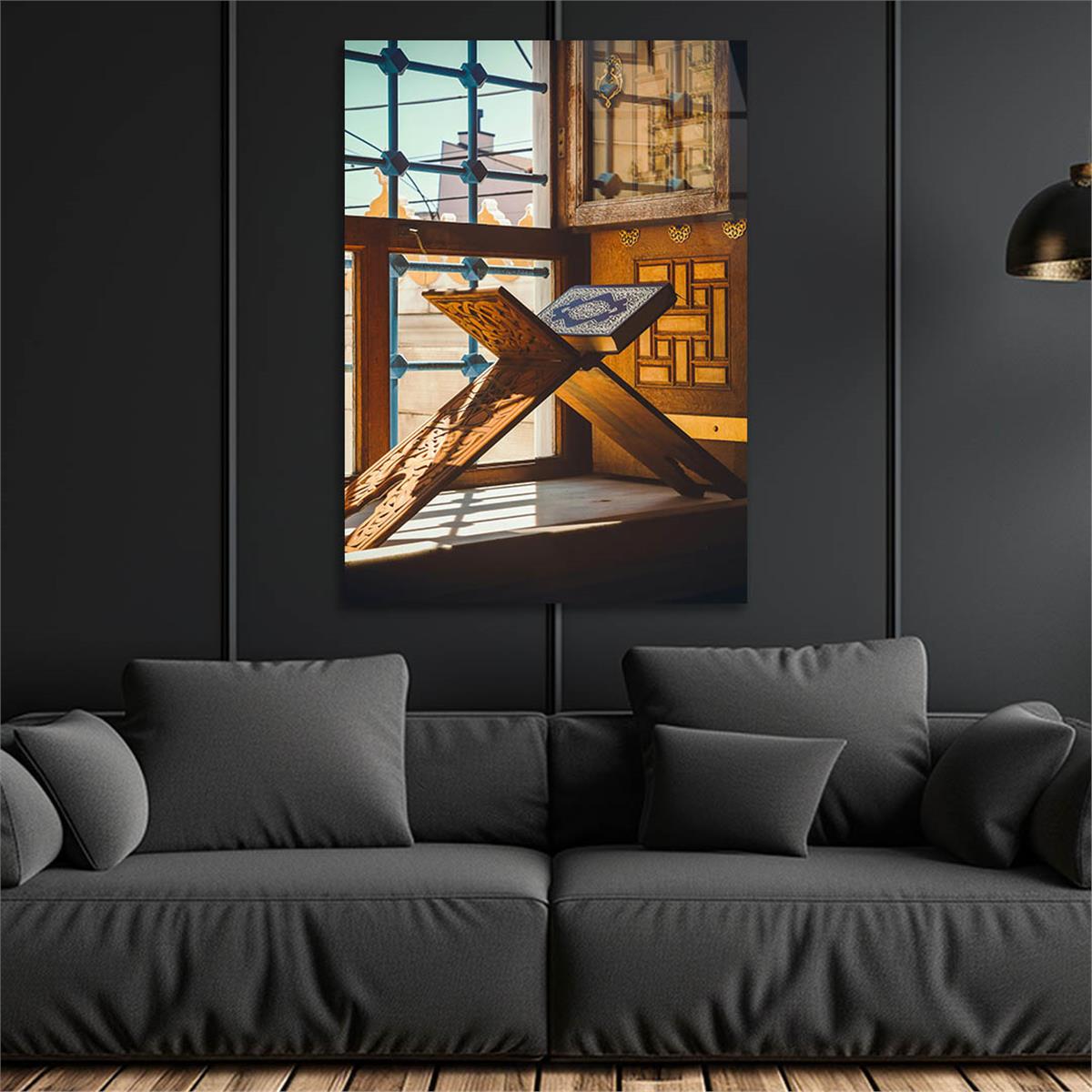 Dikey Dini Temalı Cam Tablo 251