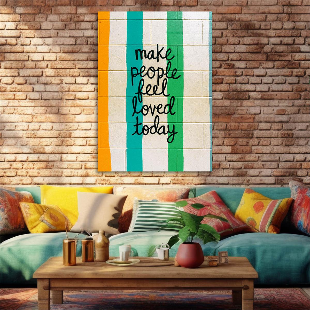 Dikey Sanat Temalı Cam Tablo 431