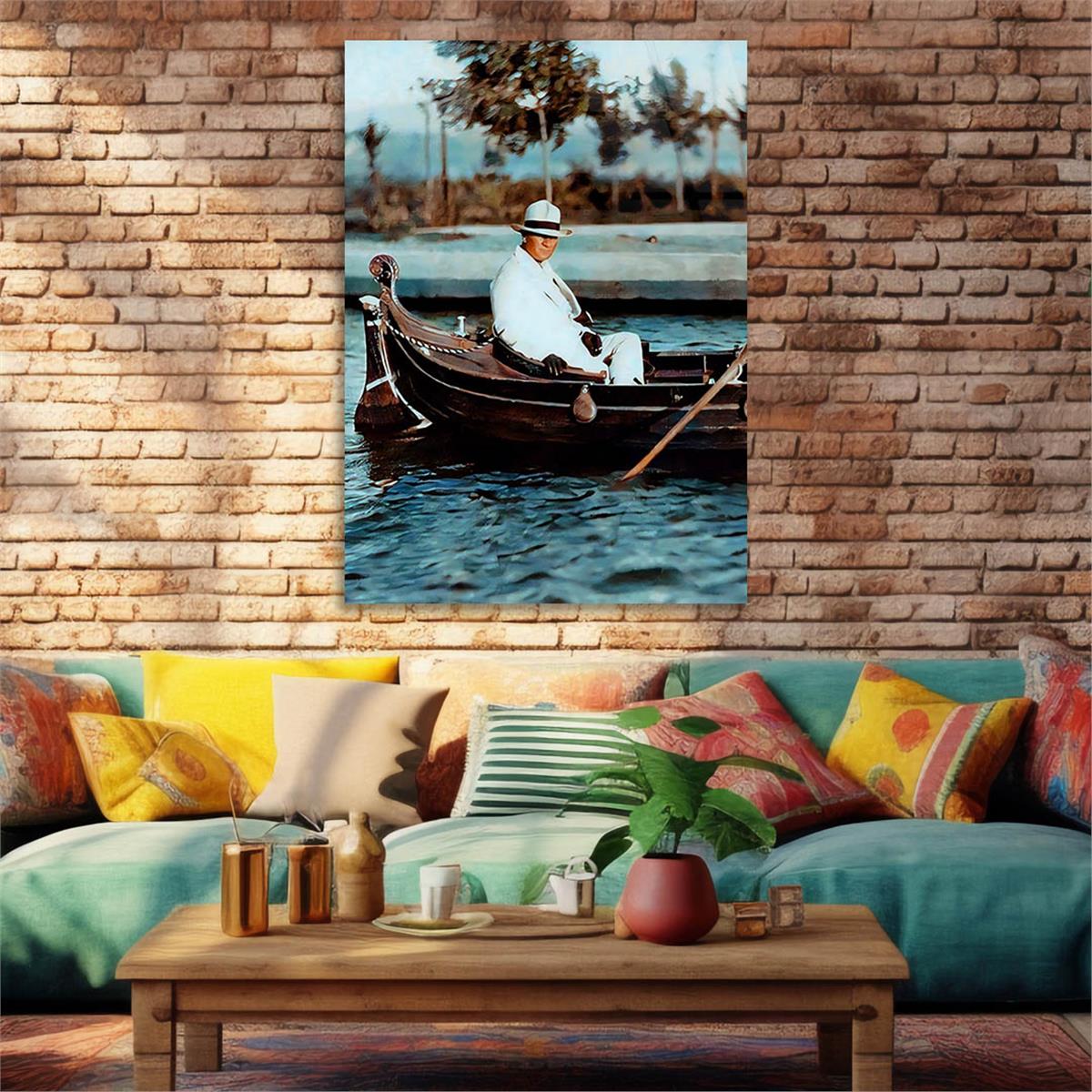 Dikey VatanTemalı Cam Tablo 145