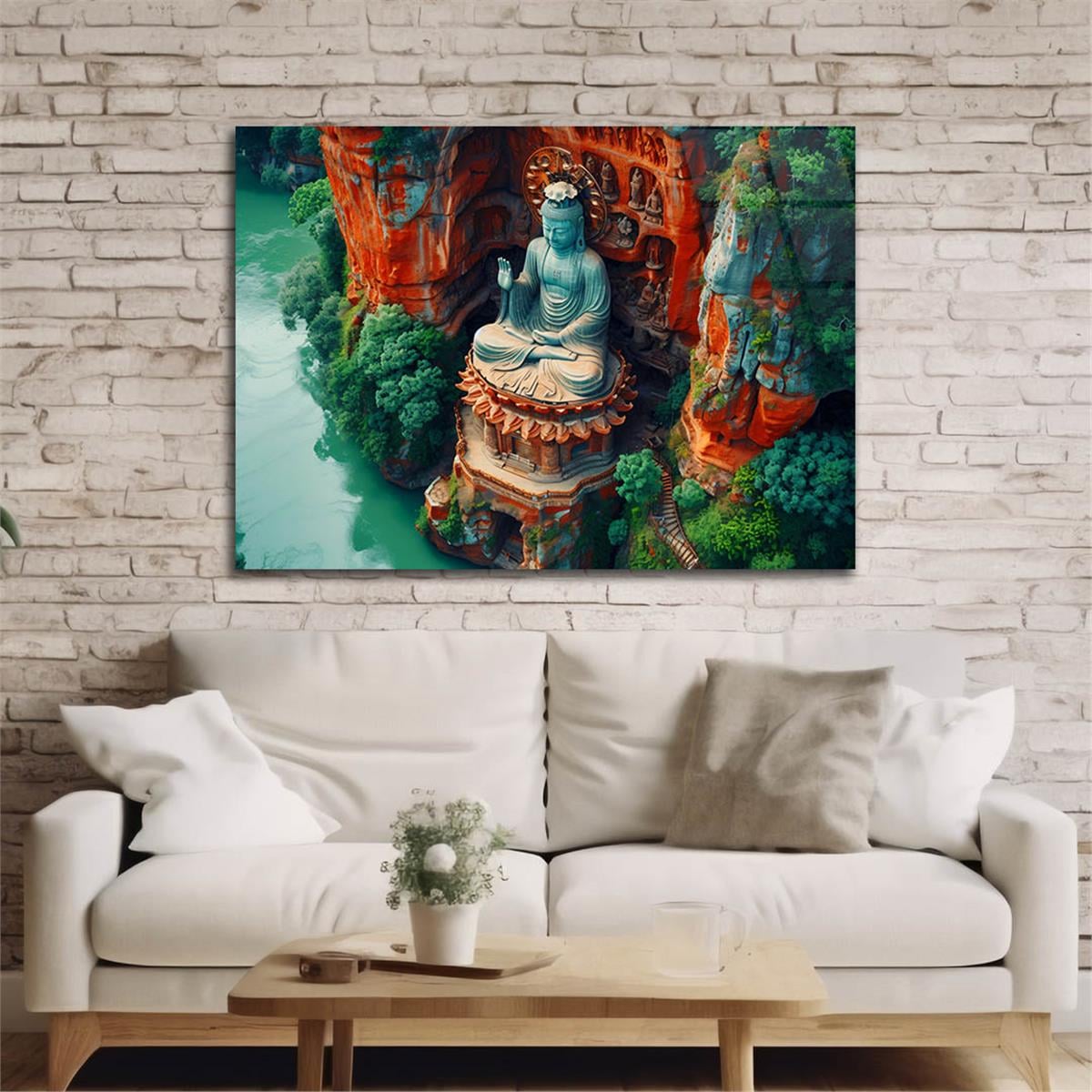 Yatay DoğaTemalı Cam Tablo 425