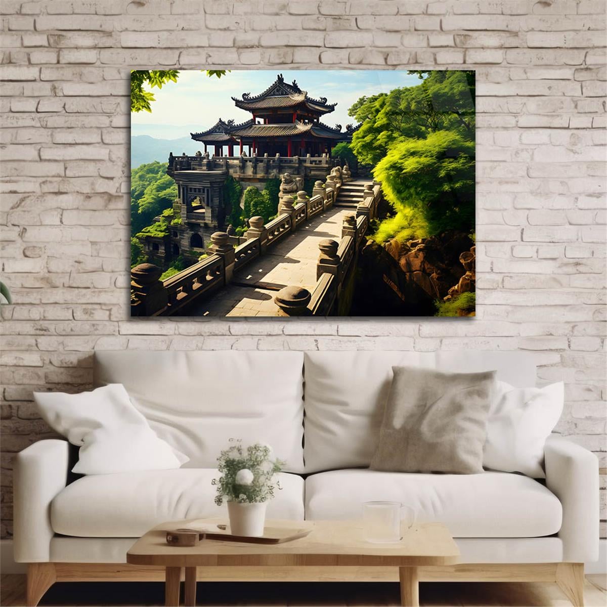 Yatay DoğaTemalı Cam Tablo 420