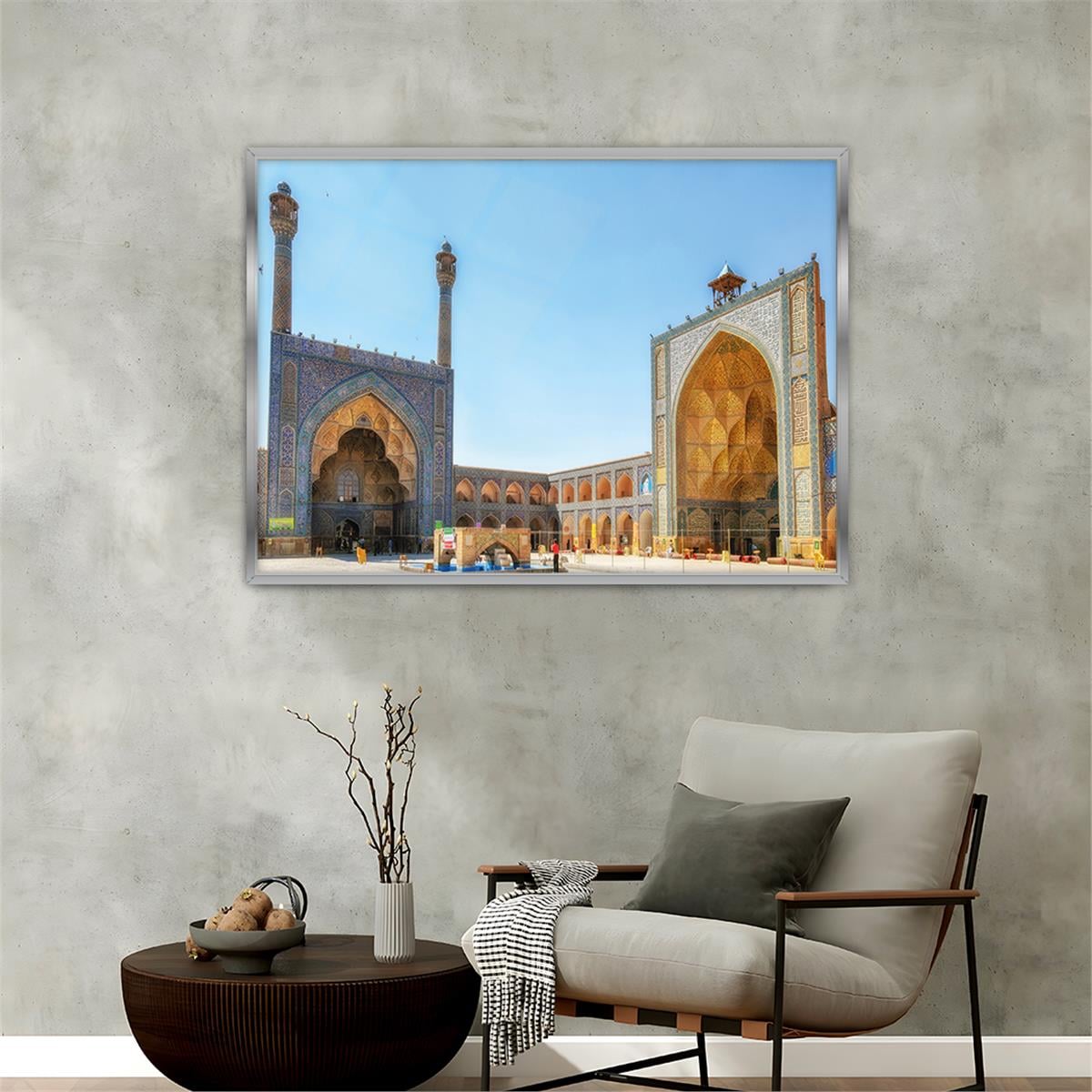 Aluminum-Framed Religious-Themed Tempered Glass Wall Art 024
