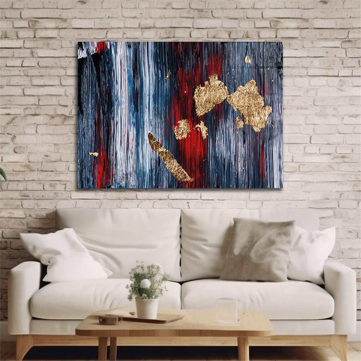 Horizontal Art-Themed Tempered Glass Wall Art 306