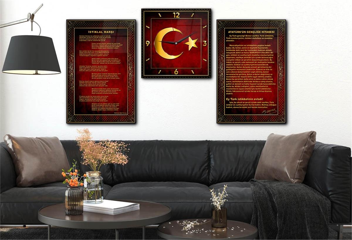 Vatan Temalı Saatli Set 055