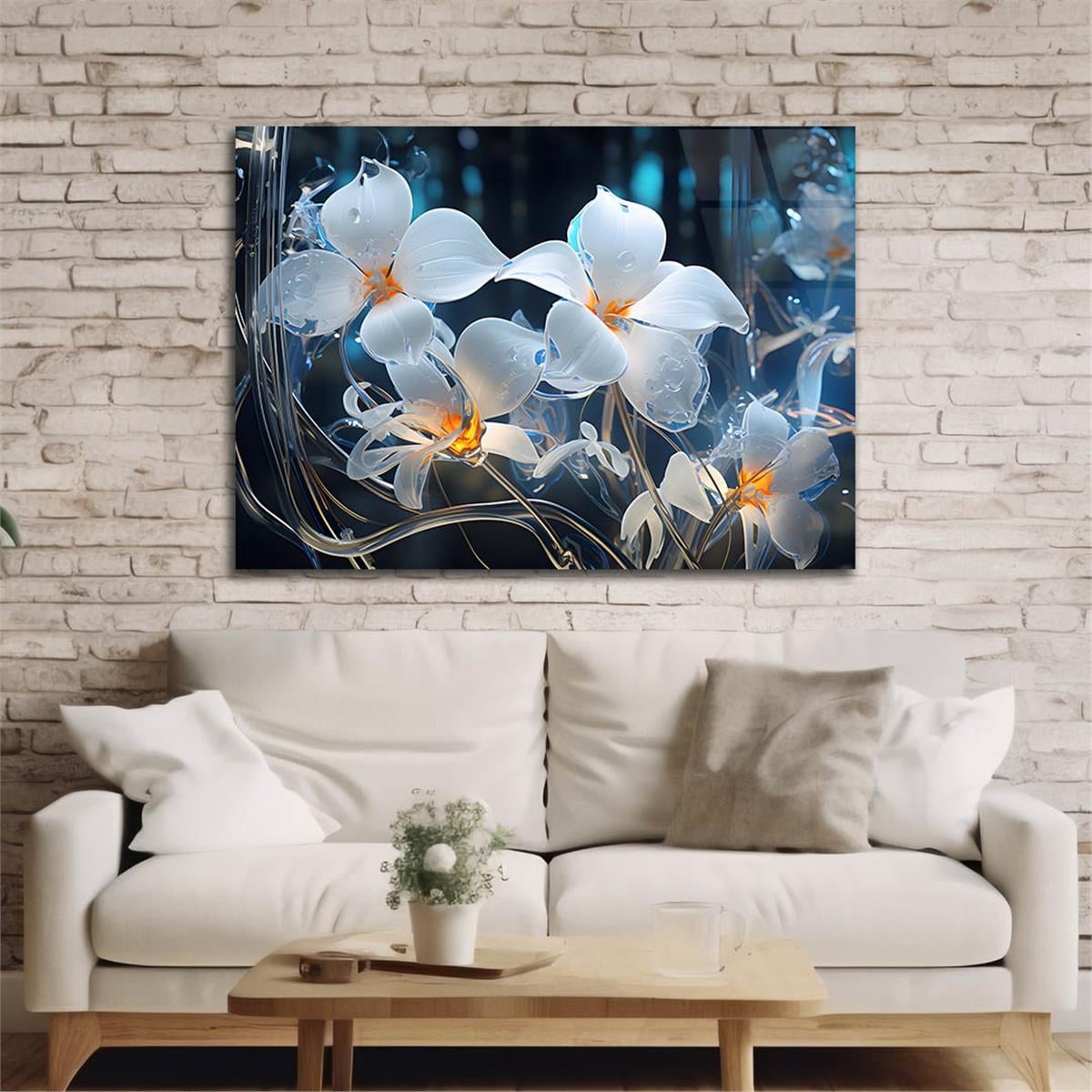 Yatay DoğaTemalı Cam Tablo 342