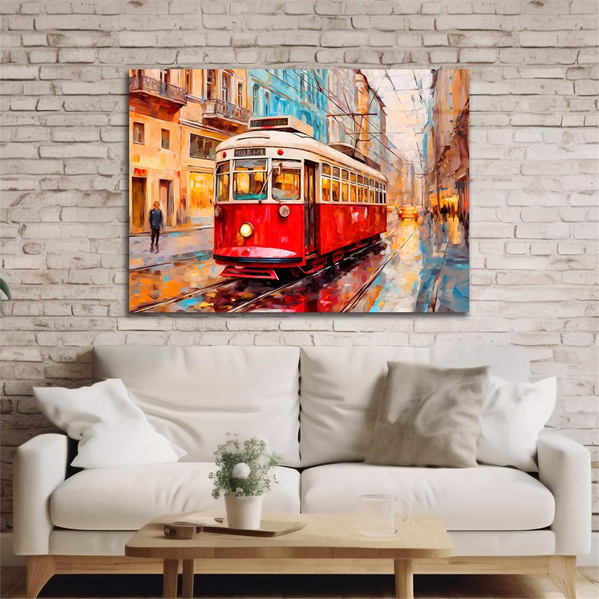 Horizontal Art-Themed Tempered Glass Wall Art 532