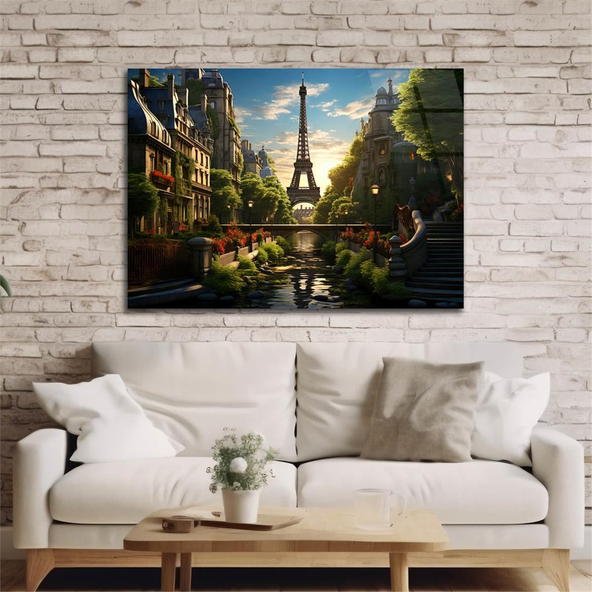 Yatay DoğaTemalı Cam Tablo 423