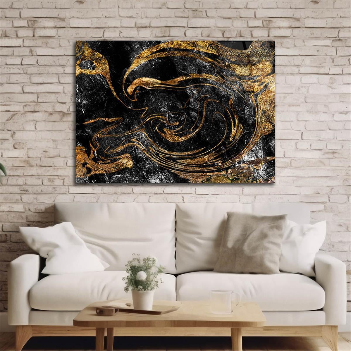 Horizontal Art-Themed Tempered Glass Wall Art 304