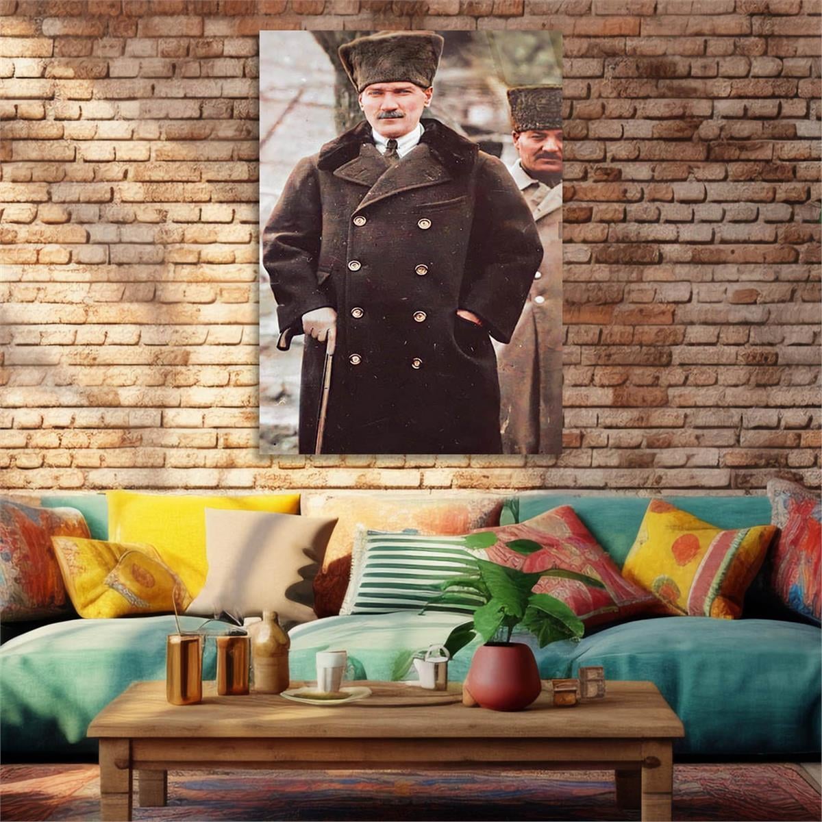 MUSTAFA KEMAL ATATÜRK Tempered Glasss Wall Art 