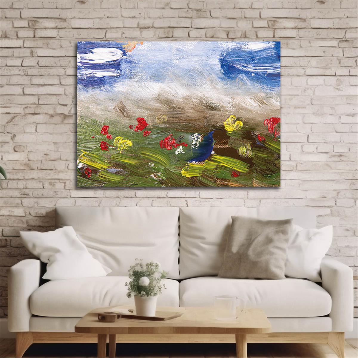 Horizontal Natured-Themed Tempered Glass Wall Art 301