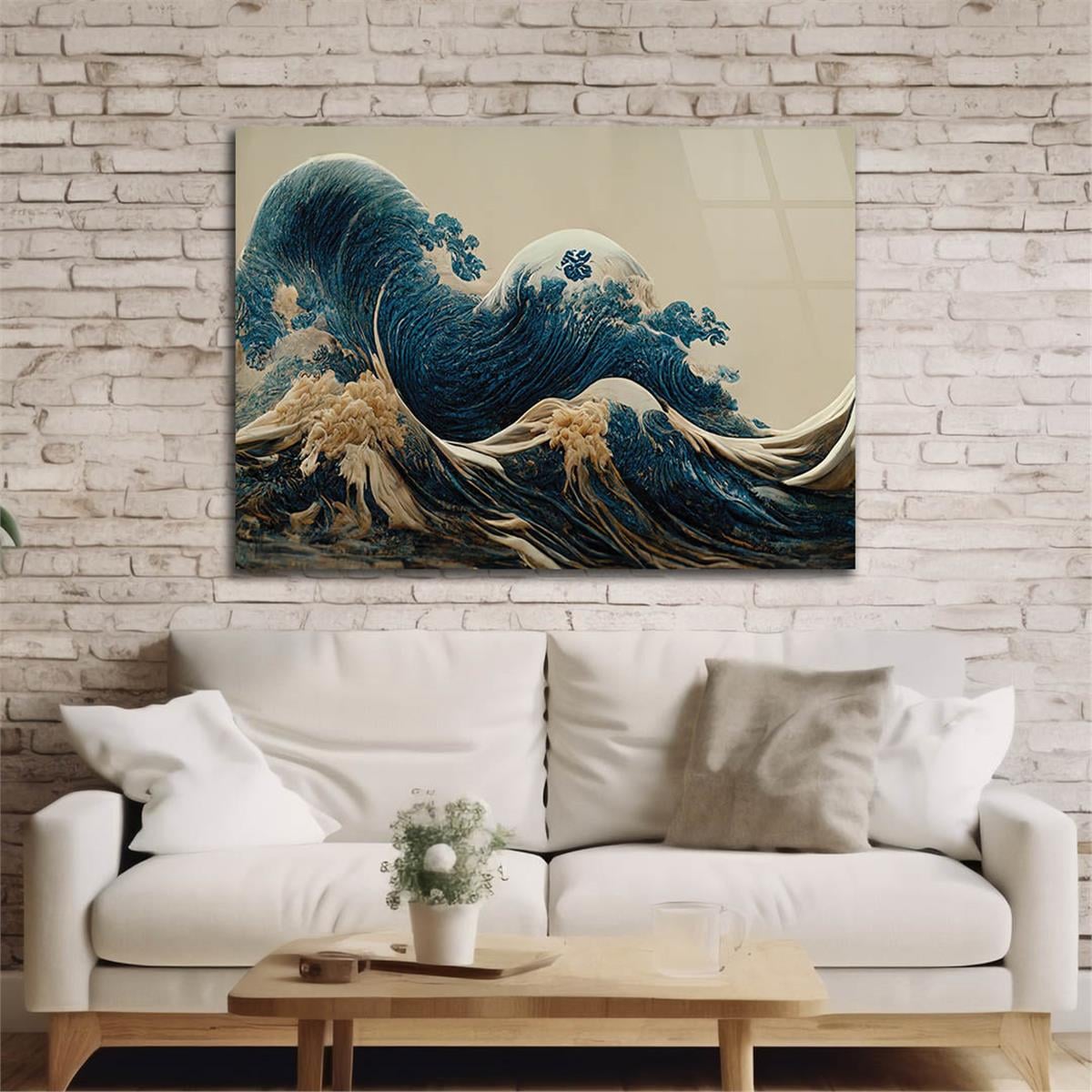 Horizontal Art-Themed Tempered Glass Wall Art 337