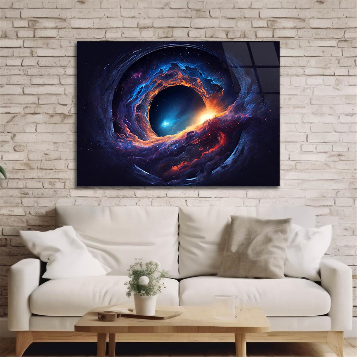 Horizontal Art-Themed Tempered Glass Wall Art 529