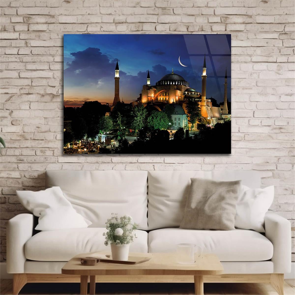 Horizontal Natured-Themed Tempered Glass Wall Art 273