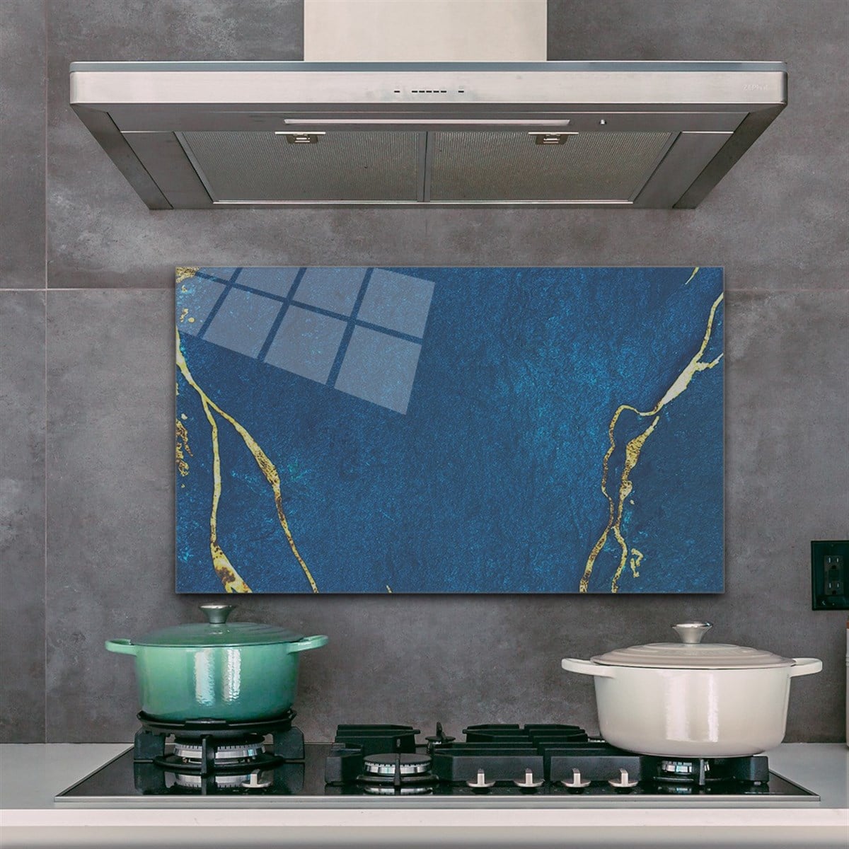 Keuken Achterwand Glas Schilderij (40x70 cm - 15,7 x 27.6 inc)