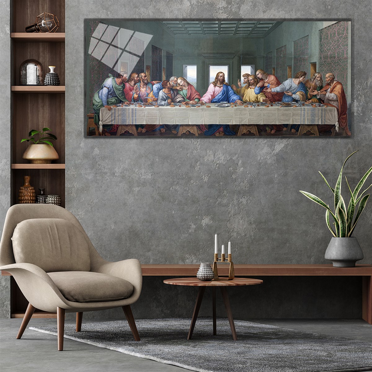 Ensemble de Tableaux panoramique  en verre
