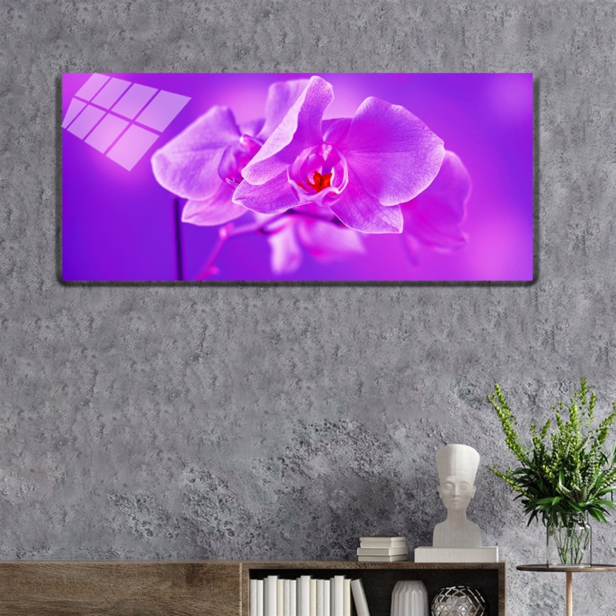 Ensemble de Tableaux panoramique  en verre