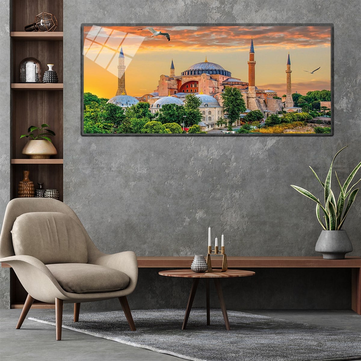 لوحة زجاجية بانورامية مكونة من مجموعة