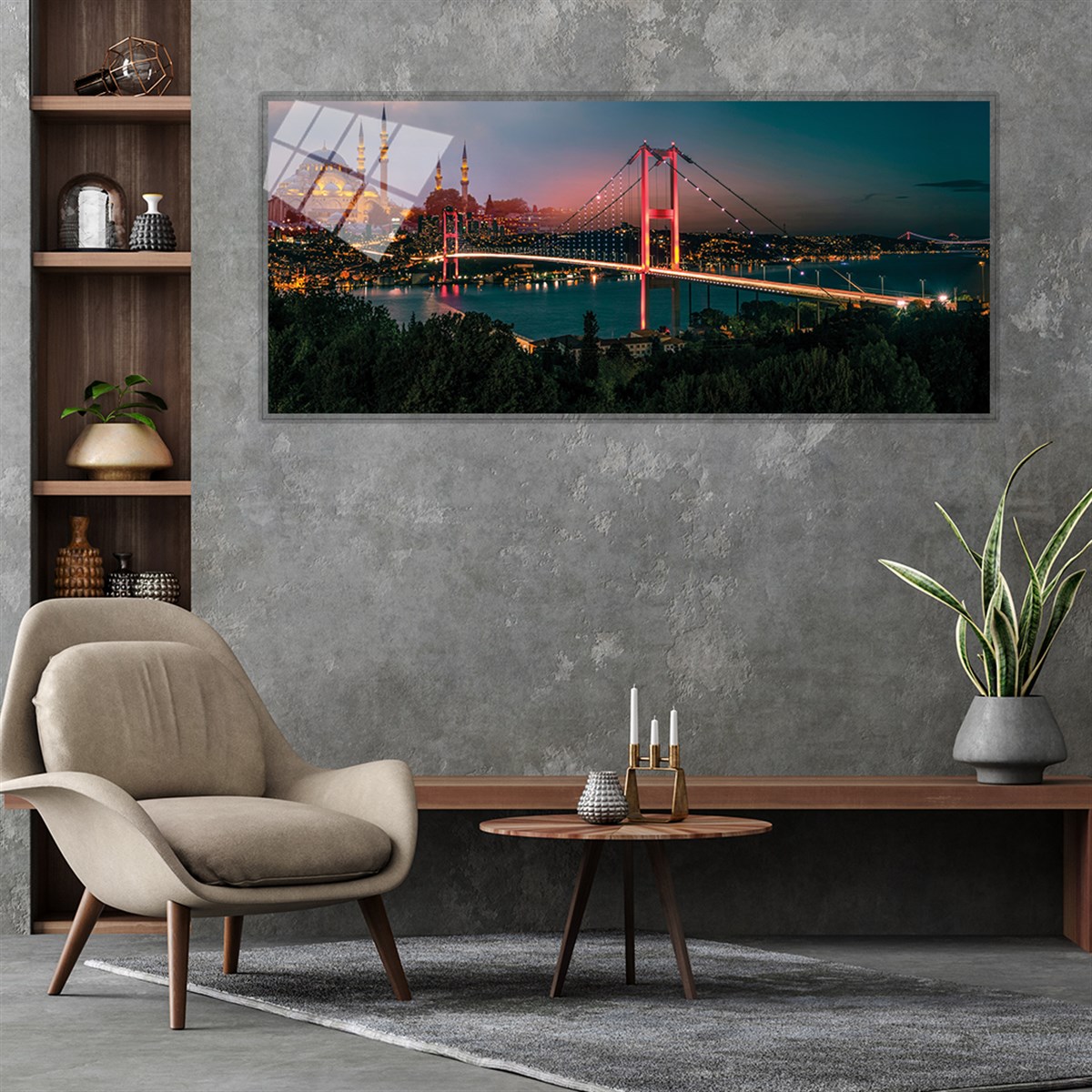 لوحة زجاجية بانورامية مكونة من مجموعة