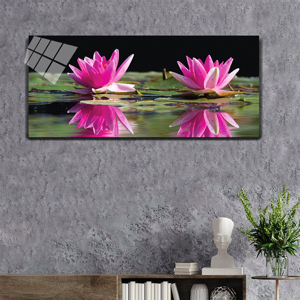 Ensemble de Tableaux panoramique  en verre