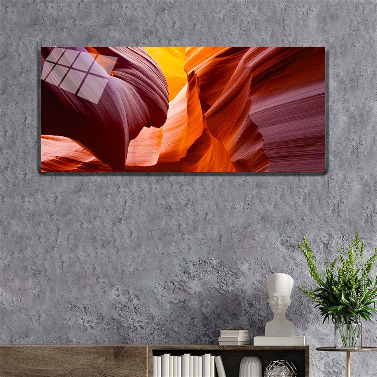 Ensemble de Tableaux panoramique  en verre