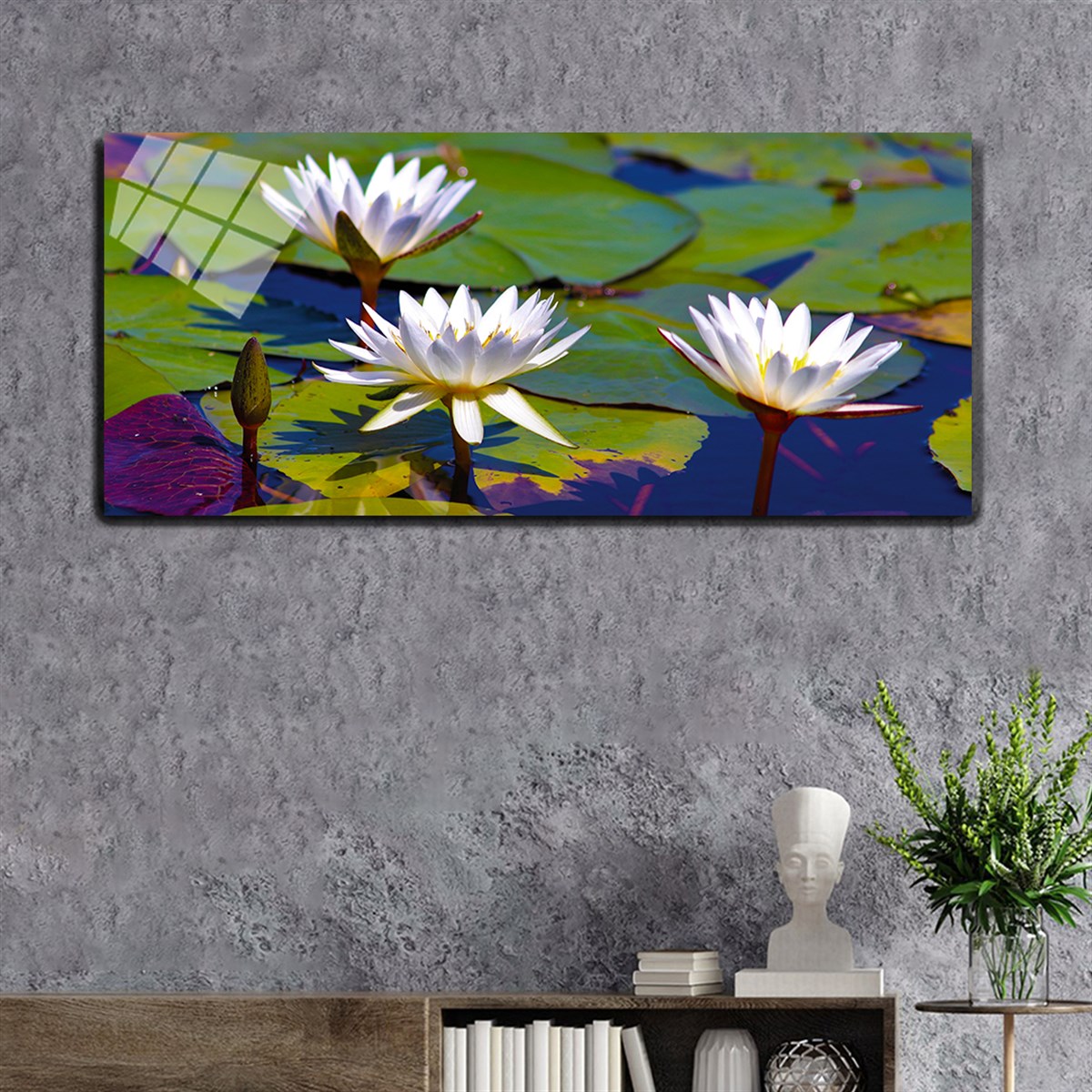 Ensemble de Tableaux panoramique  en verre