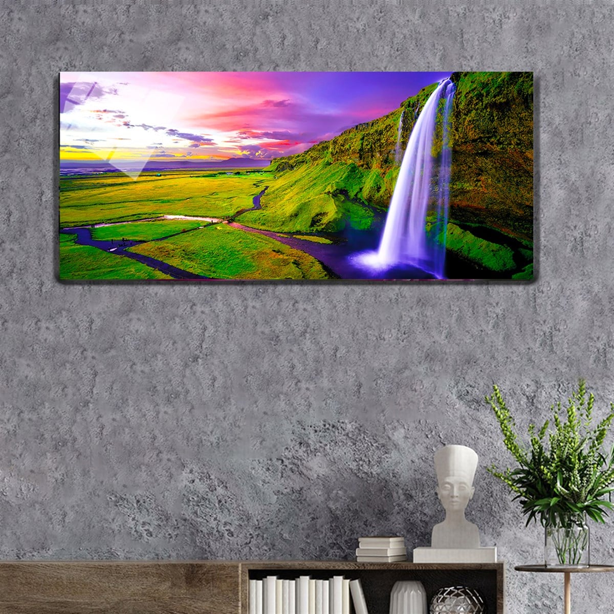 Ensemble de Tableaux panoramique  en verre