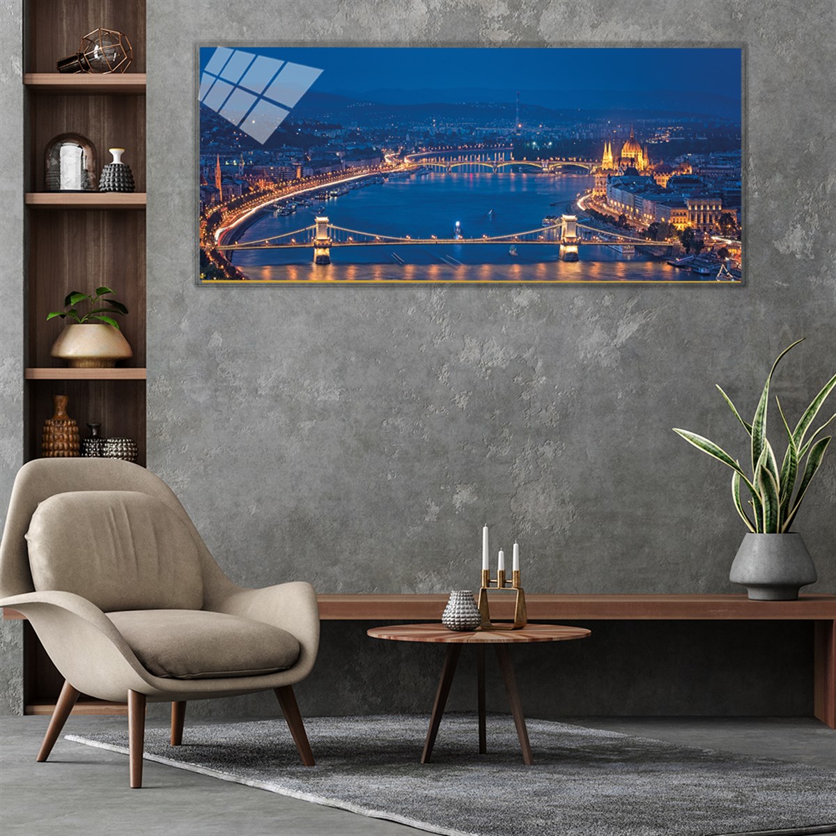 لوحة زجاجية بانورامية مكونة من مجموعة